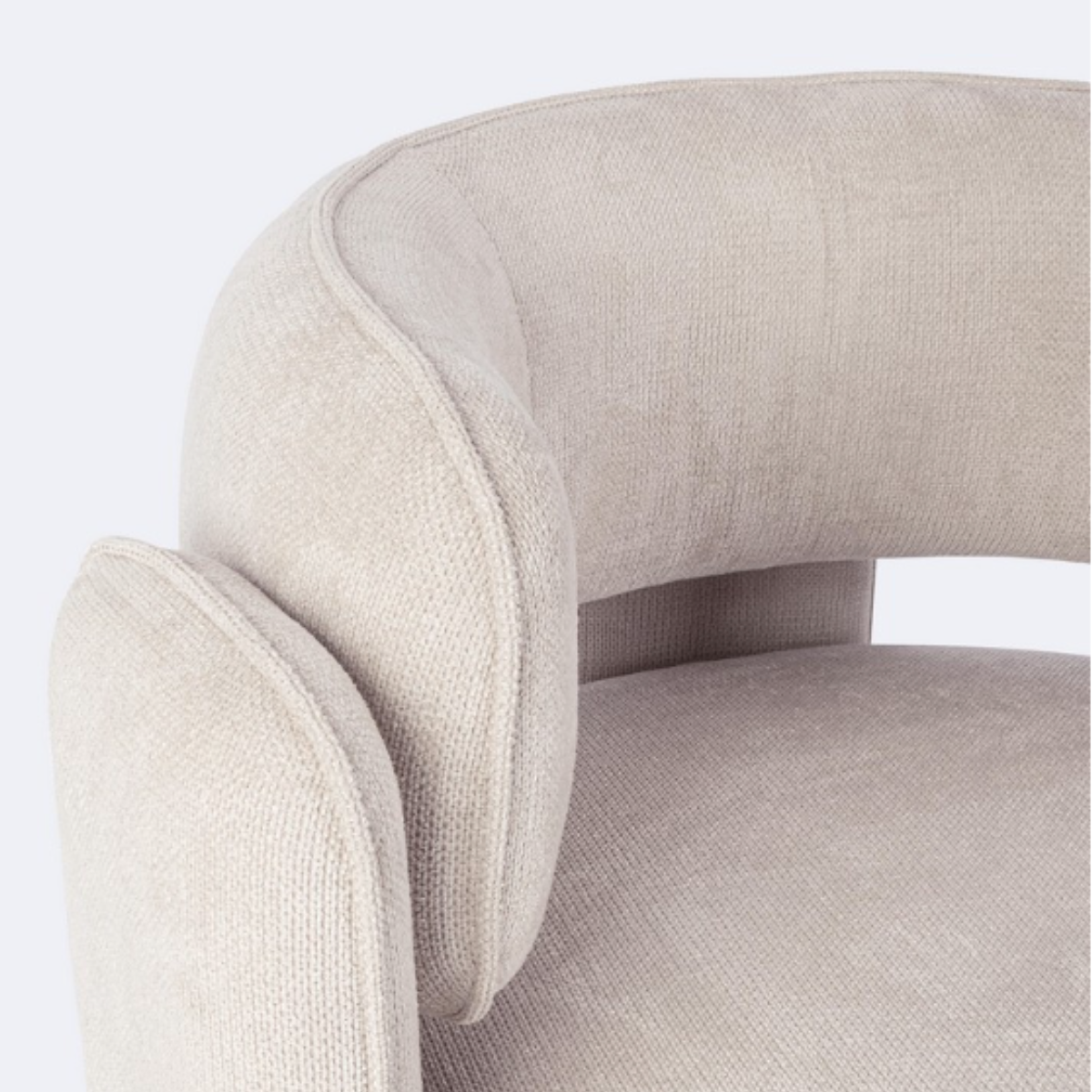 BT AMARA Beige design Upholstered indoor armchair